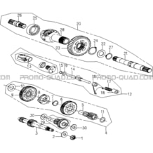 TRANSMISSION pour Hytrack Toutes les cylindrées Toutes les années HY860