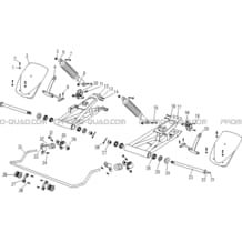 SUSPENSIONS ARRIERE pour Hytrack Toutes les cylindrées Toutes les années HY860