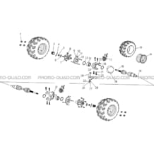 TRANSMISSION ARRIERE pour Hytrack All cylindrical All Years HY890