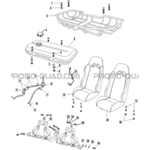 SIEGES   RESERVOIR   PORTES BAGAGES pour Hytrack All cylindrical All Years HY890