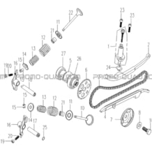 SOUPAPES   TENDEUR DE CHAINE pour Hytrack Toutes les cylindrées Toutes les années HY890 n serie x0188 a x0430