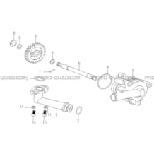 ENSEMBLE POMPE A EAU pour Hytrack All cylindrical All Years HY890 n serie x0188 a x0430