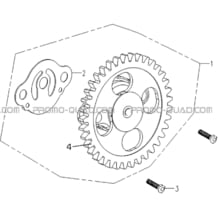 POMPE A HUILE pour Hytrack Toutes les cylindrées Toutes les années HY890 n serie x0188 a x0430