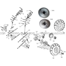 SUSPENSIONS AVANT pour Hytrack Toutes les cylindrées Toutes les années HY890 n serie x0188 a x0430