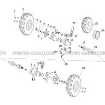 TRANSMISSION ARRIERE pour Hytrack All cylindrical All Years HY890 n serie x0188 a x0430