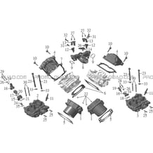 CYLINDRE   CULASSE pour Hytrack Toutes les cylindrées Toutes les années HY910IS