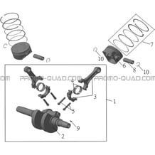 EMBIELLAGE   PISTON pour Hytrack Toutes les cylindrées Toutes les années HY910IS