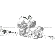 POMPE A EAU pour Hytrack Toutes les cylindrées Toutes les années HY910IS