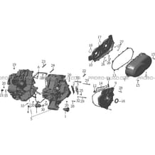 CARTER MOTEUR pour Hytrack All cylindrical All Years HY910IS