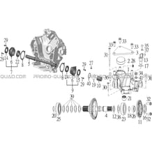 ARBRE SORTIE DE BOITE pour Hytrack All cylindrical All Years HY910IS