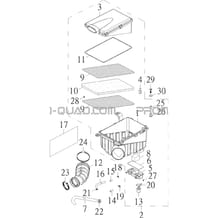 ADMISSION D AIR   FILTRE A AIR pour Hytrack Toutes les cylindrées Toutes les années HY910IS