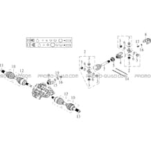 TRANSMISSION AVANT pour Hytrack All cylindrical All Years HY910IS