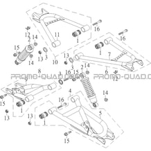 SUSPENSION ARRIERE pour Hytrack All cylindrical All Years HY910IS