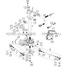 COLONNE DE DIRECTION pour Hytrack Toutes les cylindrées Toutes les années HY910IS