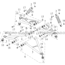 SUSPENSION AVANT pour Hytrack Toutes les cylindrées Toutes les années HY910IS