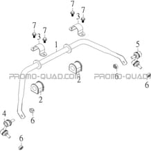 BARRE STABILISATRICE pour Hytrack Toutes les cylindrées Toutes les années HY910IS