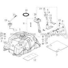 RESERVOIR A CARBURANT pour Hytrack All cylindrical All Years HY910IS