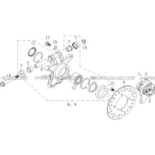 PIVOTS ARRIERE pour Hytrack All cylindrical All Years HY910IS