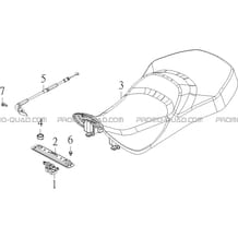 SELLE pour Hytrack Toutes les cylindrées Toutes les années HY910IS