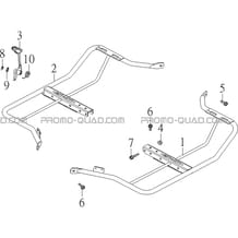 MARCHE-PIED pour Hytrack Toutes les cylindrées Toutes les années HY910IS