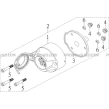 PRISE REMORQUE (OPTION) pour Hytrack Toutes les cylindrées Toutes les années HY910IS