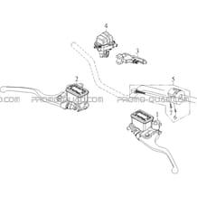 COMMANDES AU GUIDON pour Hytrack All cylindrical All Years HY910IS