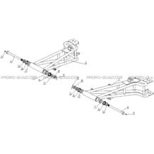 BALANCIERS ARRIERE pour Hytrack All cylindrical All Years HY920