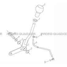 SELECTEUR DE VITESSES pour Hytrack All cylindrical All Years JOBBER 1100 DMAXX FULL