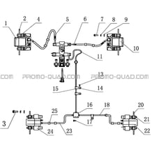 SYSTEME DE FREINAGE pour Hytrack Toutes les cylindrées Toutes les années JOBBER 1100 DMAXX FULL