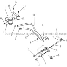 MAITRE CYLINDRE DE FREIN pour Hytrack All cylindrical All Years JOBBER 1100 DMAXX FULL