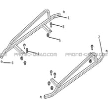 PROTECTIONS LATERALES (OPTION) pour Hytrack All cylindrical All Years JOBBER 1100 DMAXX FULL