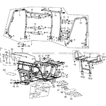 CHASSIS   BARRES DE PROTECTION pour Hytrack Toutes les cylindrées Toutes les années JOBBER 300 4x2 4x4
