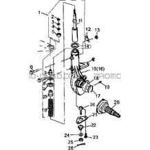 AMORTISSEURS AVANT pour Hytrack Toutes les cylindrées Toutes les années JOBBER 300 4x2 4x4