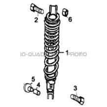 AMORTISSEURS ARRIERE pour Hytrack Toutes les cylindrées Toutes les années JOBBER 300 4x2 4x4