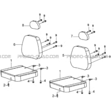 SIEGES pour Hytrack Toutes les cylindrées Toutes les années JOBBER 300 4x2 4x4