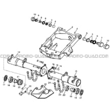 ENSEMBLE BRAS OSCILLANT pour Hytrack Toutes les cylindrées Toutes les années JOBBER 300 4x2 4x4