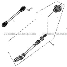 TRANSMISSION (CARDANS) pour Hytrack Toutes les cylindrées Toutes les années JOBBER 300 4x2 4x4