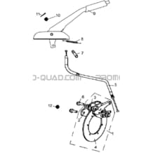 FREIN DE PARKING pour Hytrack Toutes les cylindrées Toutes les années JOBBER 300 4x2 4x4