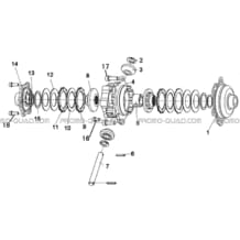 DIFFERENTIEL (MODELE 4X4) pour Hytrack Toutes les cylindrées Toutes les années JOBBER 300 4x2 4x4
