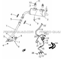 ECHAPPEMENT pour Hytrack Toutes les cylindrées Toutes les années JOBBER 300 4x2 4x4