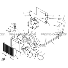 CIRCUIT DE REFROIDISSEMENT pour Hytrack Toutes les cylindrées Toutes les années JOBBER 300 4x2 4x4