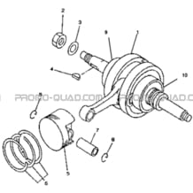 EMBIELLAGE AVEC PISTON pour Hytrack Toutes les cylindrées Toutes les années JOBBER 300 4x2 4x4
