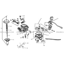 CARBURATEUR pour Hytrack Toutes les cylindrées Toutes les années JOBBER 300 4x2 4x4