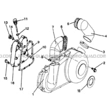 CACHES CARTERS EMBRAYAGE   ALLUMAGE pour Hytrack Toutes les cylindrées Toutes les années JOBBER 300 4x2 4x4