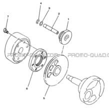 ROUE LIBRE DE DEMARREUR pour Hytrack Toutes les cylindrées Toutes les années JOBBER 300 4x2 4x4