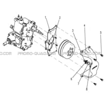 SUPPORT CARTER EMBRAYAGE pour Hytrack Toutes les cylindrées Toutes les années JOBBER 300 4x2 4x4