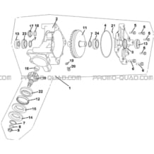 PONT ARRIERE pour Hytrack Toutes les cylindrées Toutes les années JOBBER 400 4x4