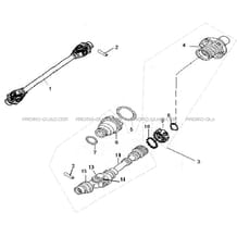 CARDAN pour Hytrack Toutes les cylindrées Toutes les années JOBBER 400 4x4