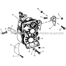 SUPPORT BOITE DE VITESSES pour Hytrack Toutes les cylindrées Toutes les années JOBBER 400 4x4