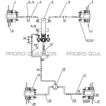 SYSTEME DE FREINAGE pour Hytrack Toutes les cylindrées Toutes les années JOBBER 400 4x4